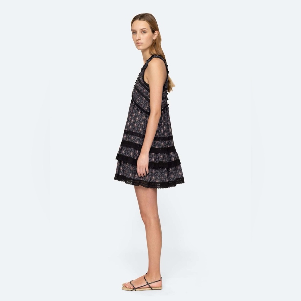 NWT Sea New York Yvonne Tiered Lace Mini Dress - Picture 6 of 15